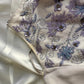Robe de soirée sirène en mousseline de soie, col en V, élégante, longue, avec des appliques de perles, violet clair, robe de bal, costume d'anniversaire, gh3173