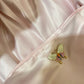 Light Pink Butterfly Beading Long Satin Ball Gown Evening Dress Party Dress gh4486