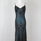 Turquoise Vintage Elegant Exquisite Floral Beading Spaghetti Strap Long Chiffon Ball Gown Evening Dress Birthday Party Dress Formal Women Prom Dress gh3931