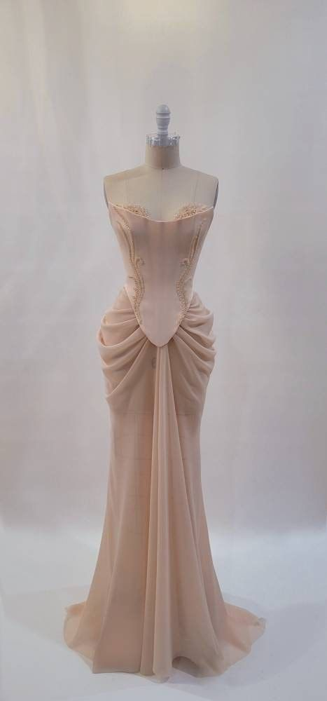 Rosa Vintage elegante Perlen A-Linie Spitze Ballkleid Abendkleid gh2926