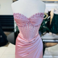 Pink/green/blue Gorgeous Shiny Exquisite Beaded Long Slit Elegant Sexy Prom Dress Evening Dress Party Dress gh3231