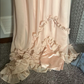 Pink Sweet Elegant Cute Lace Strap Ruffle A-Line Long  chiffon prom dress Evening Dress gh2937