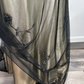 Superbe robe de soirée longue en satin et tulle perlé style vintage ombré gh3429