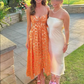Orange New Arrival Fashion A-Line Long Elegant Prom dress Evening Dress Party Dress gh3450