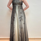 Brown Elegant Fashion Exquisite Spaghetti Strap Long Tulle Ball Gown Evening Dress Party Dress Prom Dress gh3590