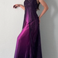 Lila Elegante Mode Exquisite Strap Lange Tüll Ballkleid Abendkleid Partykleid Ballkleid gh3589