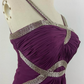 Purple Charming Simple Fashion Ruffle Elegant Strap Long Chiffon Tulle Ball Gown Evening Dress Party Dress Prom Dress Bridesmaid Dress gh3622