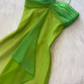 Green Fashion gradient Elegant Fairy Refreshing Long Chiffon Ball Dress Evening Dress Seaside Vacation Birthday Party Dress Ball Dress gh3757