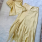 Yellow Fashion Elegant Fairy Refreshing Exquisite Gemstone Suspender Long Two-piece Satin Prom Dress Evening Dress Seaside Vacation Birthday Party Dress Prom Dress gh3758