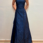 Blue Fashion Elegant Fairy Exquisite Stars Shiny Sequin Beading Spaghetti Straps Long Tulle Chiffon Satin Ball Gown Evening Dress Birthday Party Dress Prom Dress gh3761