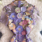 Palace style beautiful heavy work three-dimensional flower embroidery embroidery seaside holiday dress morning robe female bride high-end 11286