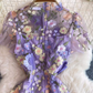 Palace style beautiful heavy work three-dimensional flower embroidery embroidery seaside holiday dress morning robe female bride high-end 11286