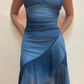 Blue Sparkling Short Chiffon Homecoming Dress Party Dress gh4743