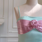 Girlhomeshops - Grünes süßes kurzes Satin-Heimkehrkleid, Geburtstagspartykleid, gh5100