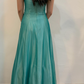 Girlhomeshops--Green exquisite floral beaded fashion long satin prom dress graduation dress gh5524