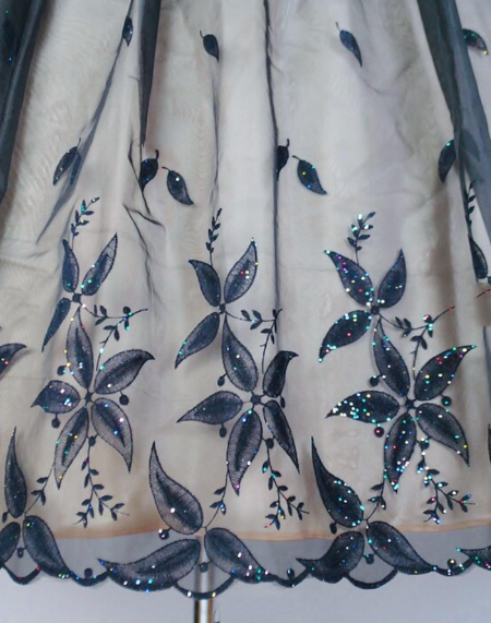 girlhomeshops – Schwarzes, zartes Spitzenkleid aus kurzem Tüll in A-Linie, Geburtstagskleid, Heimkehrkleid, gh5574