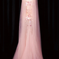 girlhomeshops – Rosa Meerjungfrau-Abendkleid mit Pailletten, lang, Tüll, gh5701