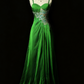 girlhomeshops-Fairy - Robe de soirée fleurie à cristaux vert forêt gh5848