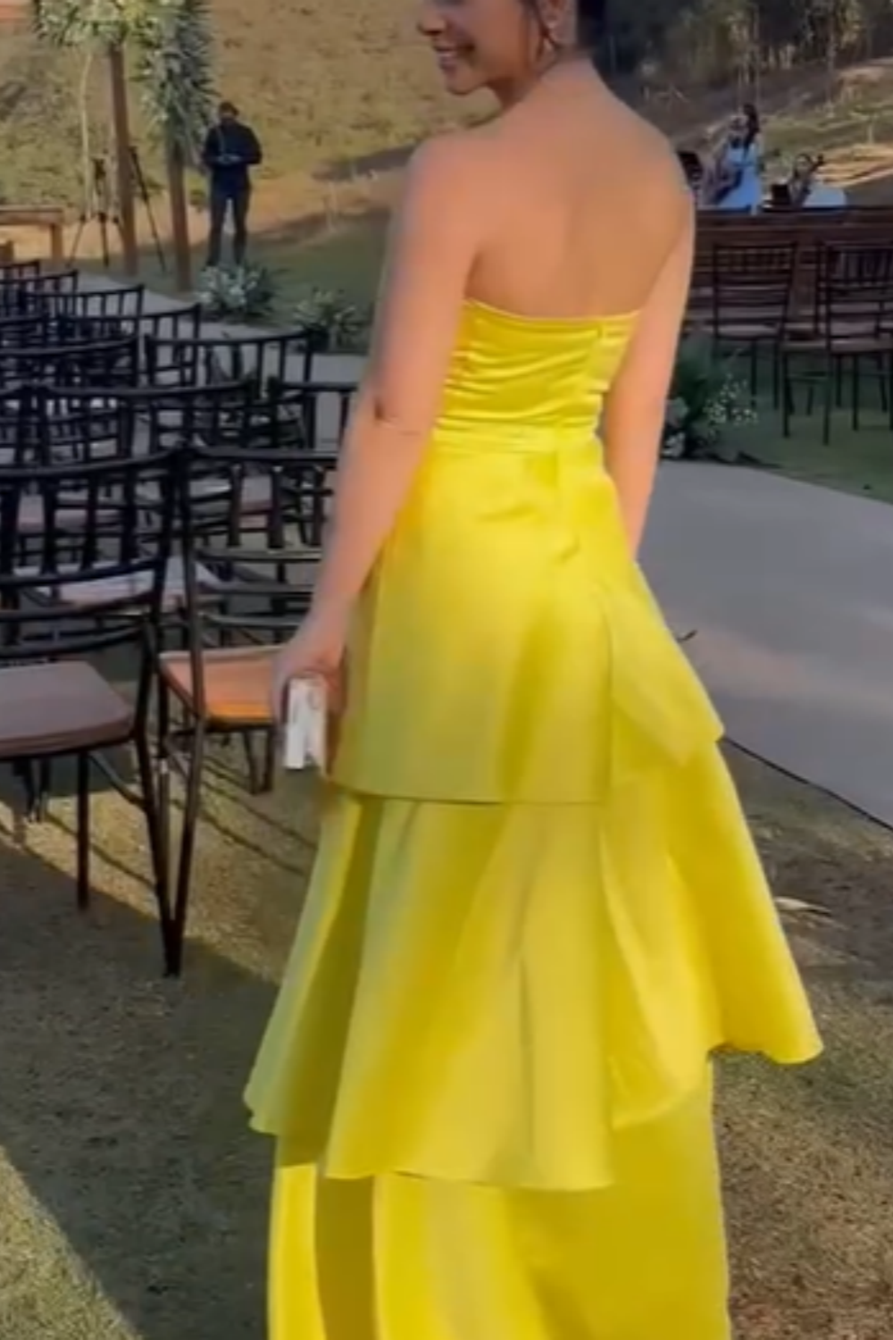 girlhomeshops-Gelb, modisch, lang, Satin, Ballkleid, schlichtes Abschlusskleid, Businesskleid, formelles Kleid, gh5863
