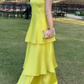 girlhomeshops-Gelb, modisch, lang, Satin, Ballkleid, schlichtes Abschlusskleid, Businesskleid, formelles Kleid, gh5863