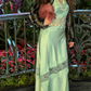 girlhomeshops-Wedding guest dress green exquisite lace long floor-length evening dress prom dress party dress gh5916