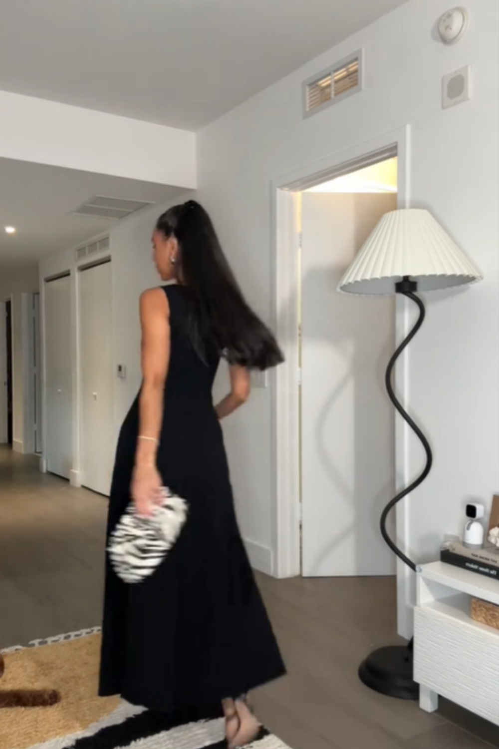 Girlhomeshops - Robe de soirée longue en mousseline de soie, élégante et sexy, noire, gh5154