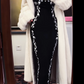 Vintage-Damenkleid im Maxi-Stil, knöchellang, bestickt – Elegantes, figurbetontes Kleid für Dinnerpartys und Abendveranstaltungen gh6486