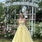 Girlhomeshops--💛Yellow tulle fashion long princess prom dress party dress ball gown gh5451