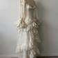 Vintage long-sleeved delicate lace wedding dress gh6848
