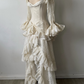 Vintage long-sleeved delicate lace wedding dress gh6848