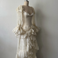 Vintage long-sleeved delicate lace wedding dress gh6848