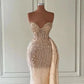 Gorgeous Sweetheart Mermaid Tulle Evening Dress With Rhinstone Sequins gh2725