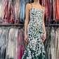 Mermaid Spaghetti Straps Lace Tulle Prom Dress gh2690