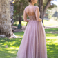 Corset Starlit cloud Maxi-Length Prom Dress gh2696