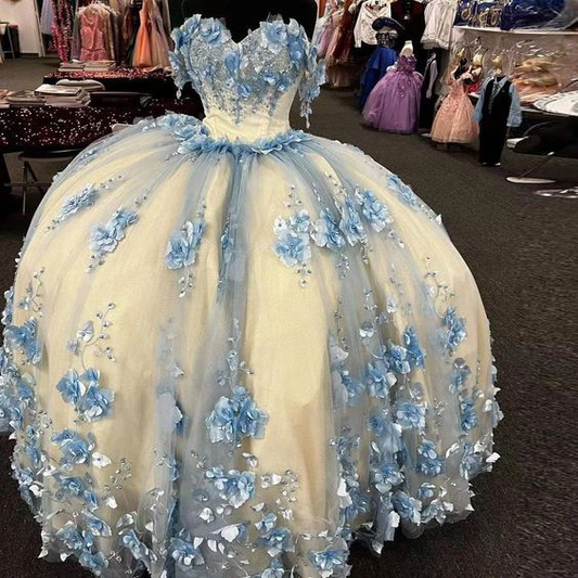 Robe de bal longue bleue, robe de soirée, robe de princesse, robe de soirée, robe de soirée, 16 ans, gh2984