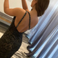 Mermaid One Shoulder Lace Prom Dress with Silt gh2691