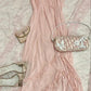 Pink Sweet Elegant Cute Lace Strap Ruffle A-Line Long  chiffon prom dress Evening Dress gh2937
