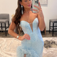 heath Strapless Sequin Prom Dress With Slit gh2692