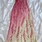 Pink fashion elegant one shoulder gradient beaded A-line long ball gown evening dress gh2938