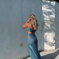 Shiny Spaghetti Straps Satin Mermaid Slitprom Dress Long Evening Dress gh2802