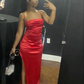 Modest Mermaid Long Slit Prom Dresses gh2996