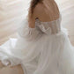 Girlhomeshops - Robe de mariée longue en tulle blanc, longueur au sol, robe de bal gh5391