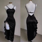 Lila Fashion Chic Hosenträger Lange Elegante Sexy Bodycon Ballkleid Abendkleid Mode Party Kleid gh3449