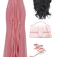 girlhomeshops-- Chic Pink Romantic Elegant Long Chiffon Wedding Guest Dress Party Dress Birthday Dress gh5566