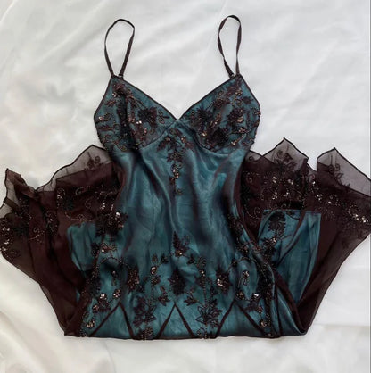 Turquoise Gorgeous Vintage Exquisite Beading Spaghetti Strap Long/Short Chiffon Ball Gown Evening Gown Party Dress Homecoming Dress gh3333