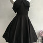 girlhomeshops - Robe de soirée noire simple sans bretelles en mousseline gh5739