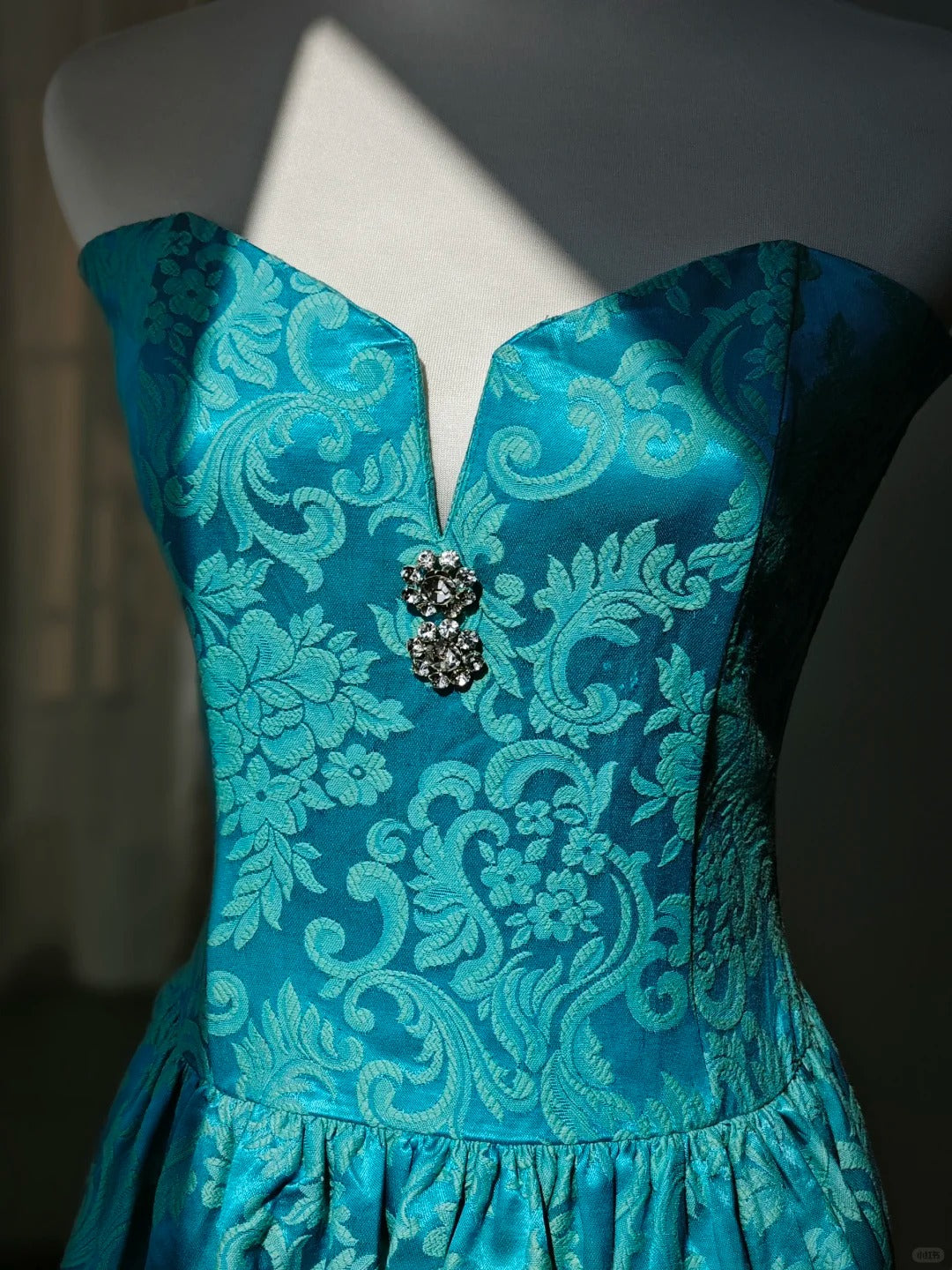 Pfauenblaues kurzes Homecoming-Kleid, Ballkleid, Abendkleid, gh4337