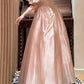 girlhomeshops-Pink Exquisite Beaded Long Satin Princess Formal Prom Dress Graduation Dress Evening Dress gh5975