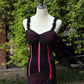 Black Pink Lace Fashion Retro Elegant Exquisite Heart Shape Neck Long Tulle Sexy Prom Dress Evening Dress Party Dress gh4143