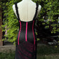 Black Pink Lace Fashion Retro Elegant Exquisite Heart Shape Neck Long Tulle Sexy Prom Dress Evening Dress Party Dress gh4143